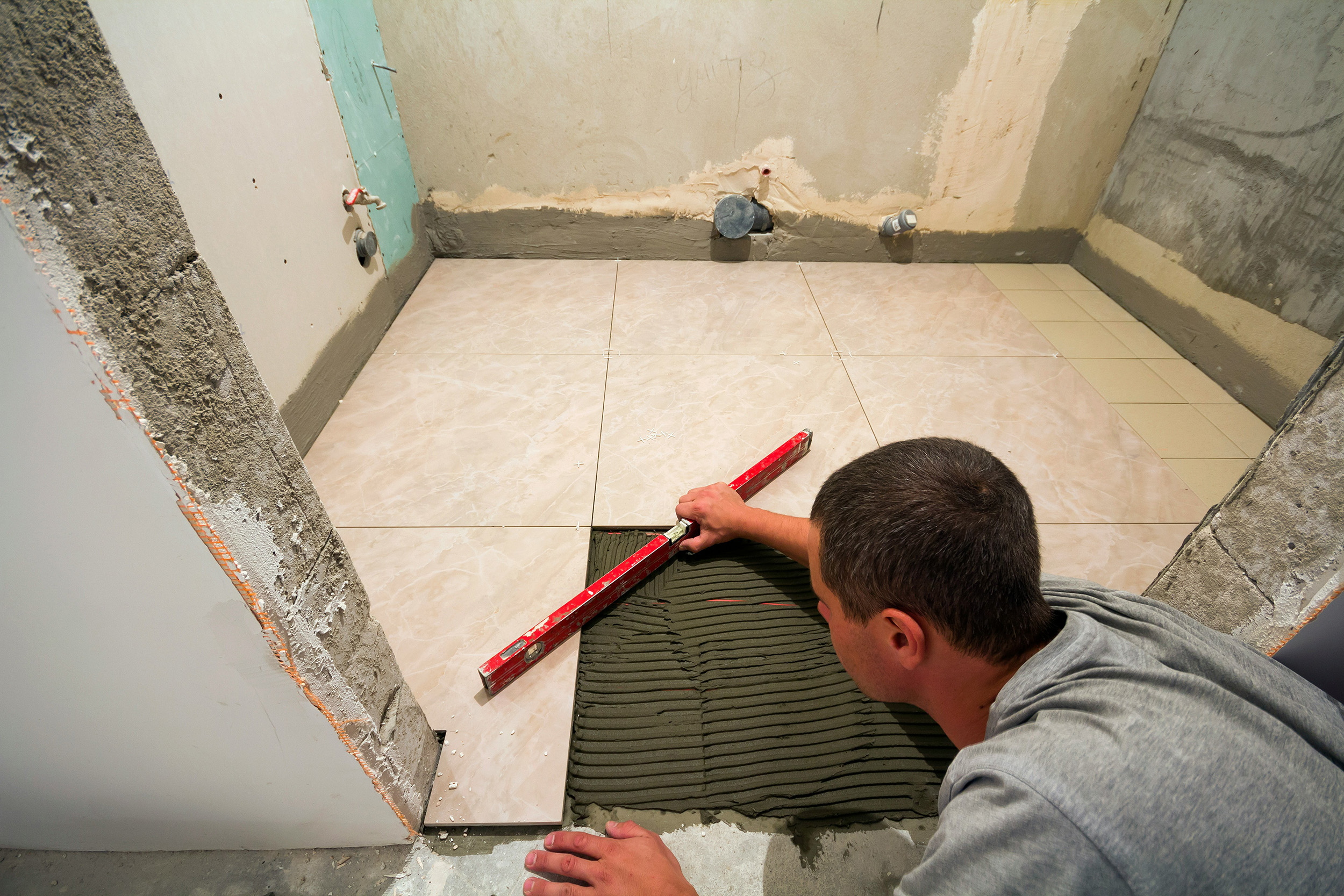 Pose carrelage salle de bain